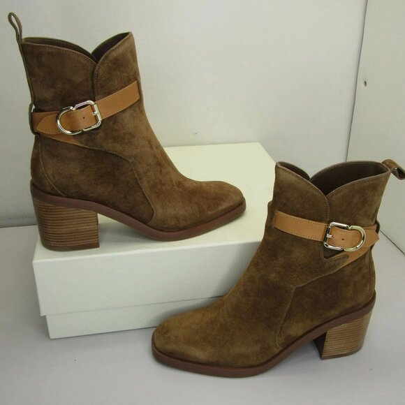 3.1 Phillip Lim Shoes - NEW 3.1 PHILLIP LIM Alexa Buckle Ankle Strap Booties – Brown Size 6 Statemen